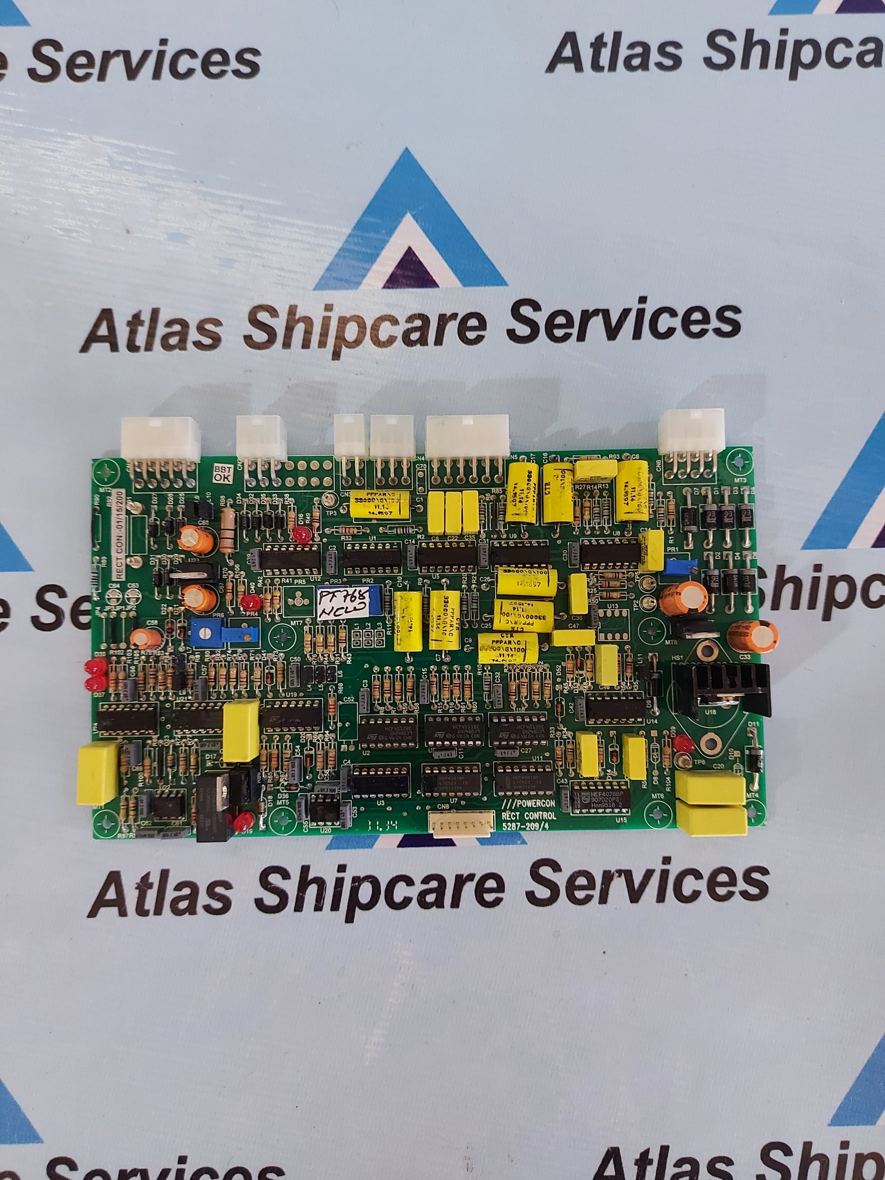 POWERCON RECT CONTROL 5287-209/4 PCB CARD
